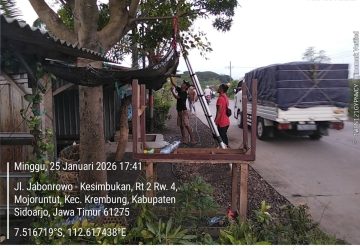 Penarikan Kabel iForte di Krembung Diduga Ilegal, Pekerja Tanpa Surat Tugas dan APD