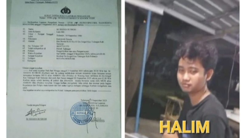 8 Bulan Kasus Pengeroyokan Warkop Dam Grogol Tulangan Mangkrak di Meja Penyidik, Kanit Reskrim Diduga Blokir Nomor Wartawan
