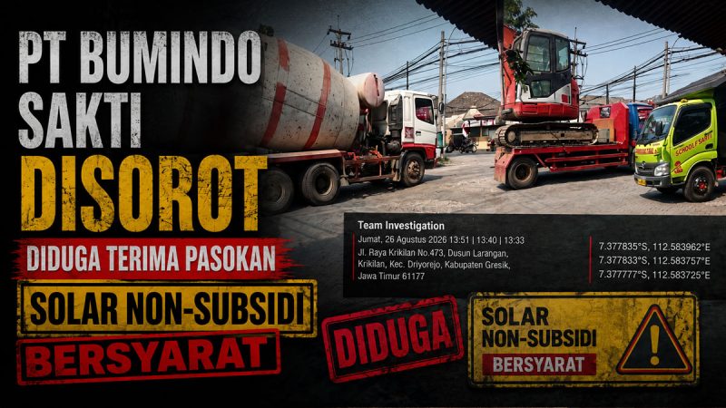 PT Bumindo Sakti di Driyorejo Jadi Sorotan Terkait Pasokan Solar