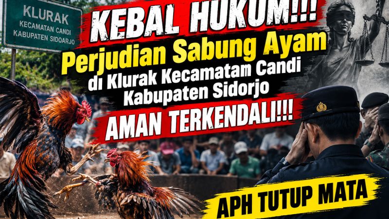 KLURAK JADI SOROTAN: Dugaan Arena Judi Sabung Ayam Disebut Beroperasi Bergantian