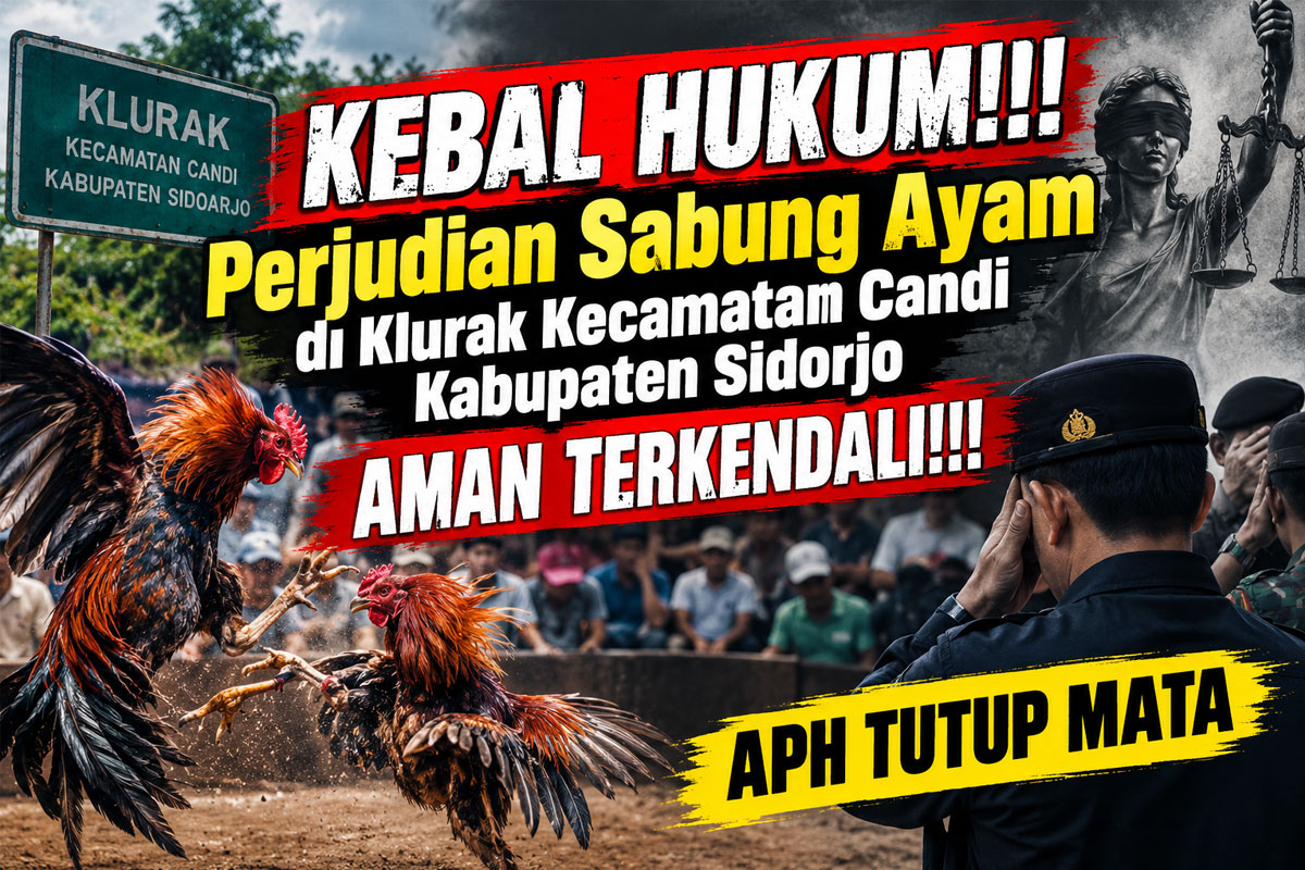 Perjudian Sabung Ayam di Klurak Kecamatan Candi Kabupaten Sidorjo